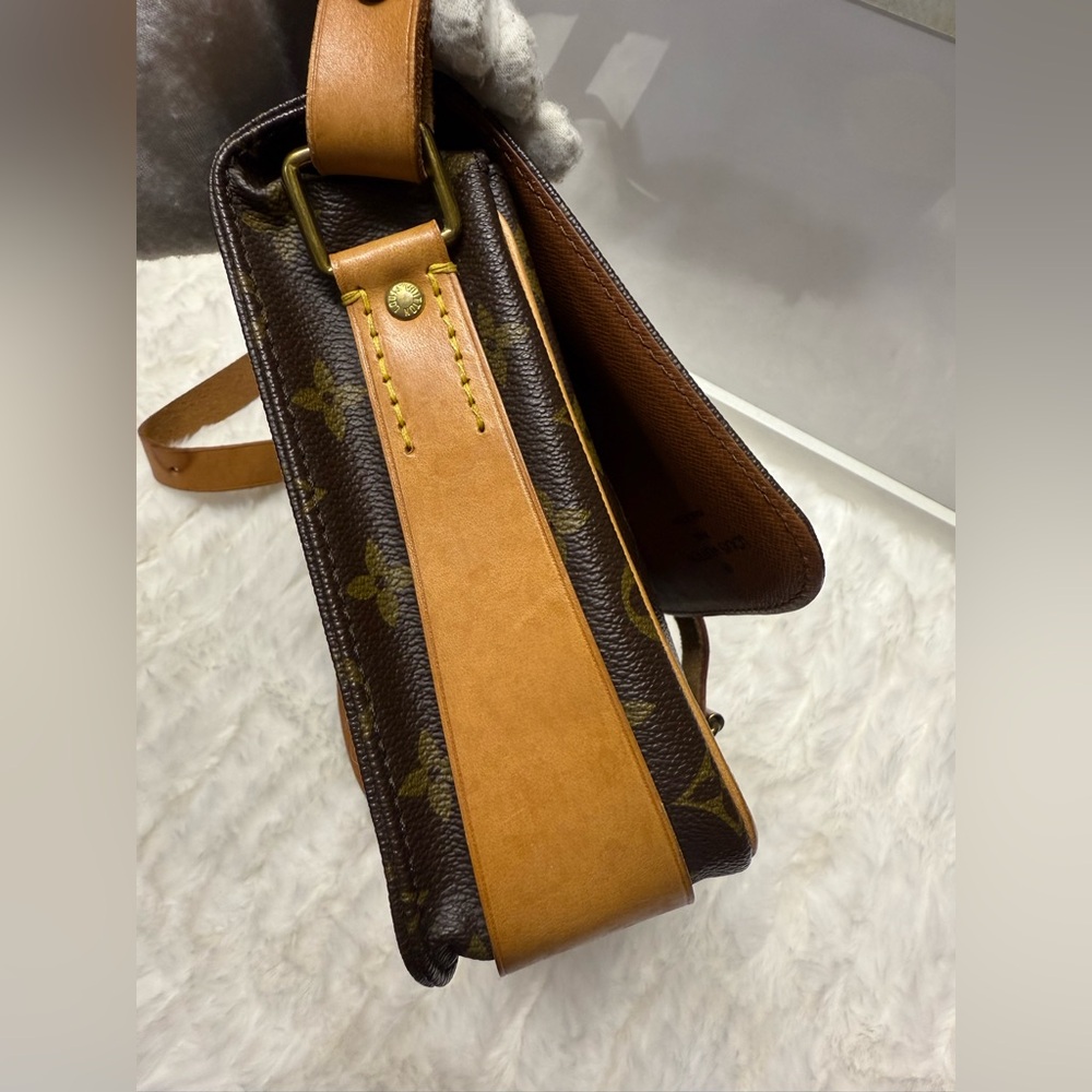 Louis Vuitton Monogram Crossbody Bag in Brown and Gold - Picture 9 of 12